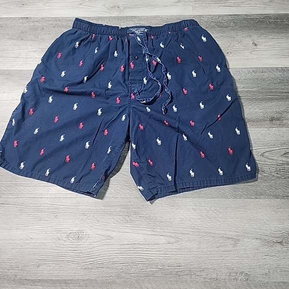 Ralph Lauren Mens blue Sleep  Shorts Sz M - Picture 2 of 8